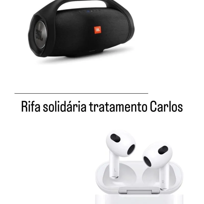 Imagem da campanha Rifa solidária tratamento Carlos