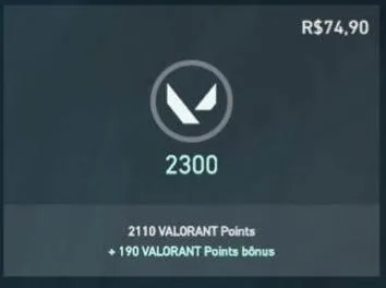 Imagem da campanha 2.300 Valorant Points