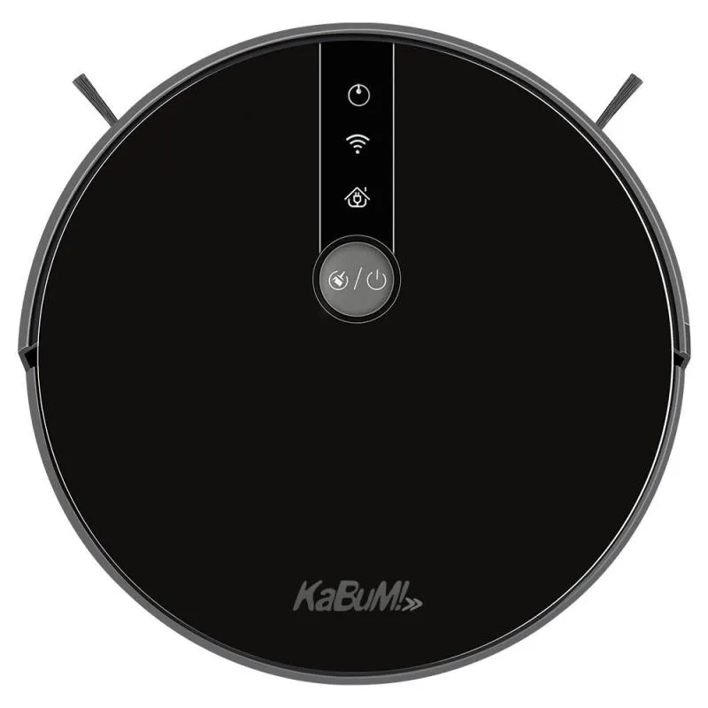 Imagem da campanha Robô Aspirador de Pó KaBuM! Smart 500, Recarregamento Automático, Filtro HEPA, Controle via Aplicativo, Preto - KBSF000