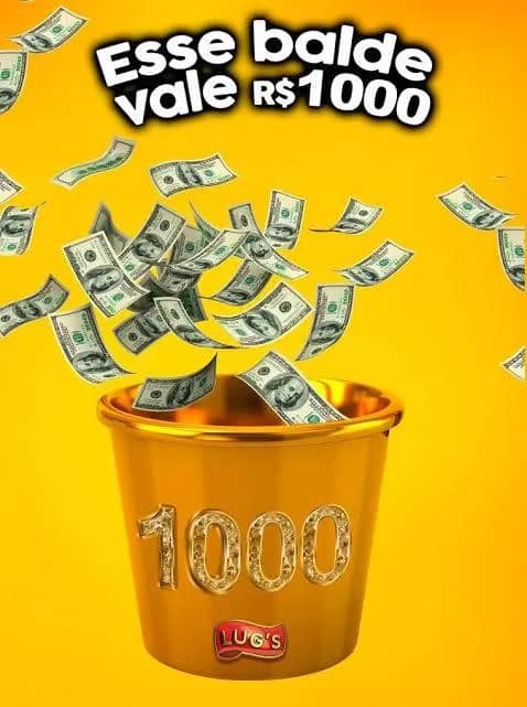 Imagem da campanha Esse balde vale 1000 reais no Pix participe