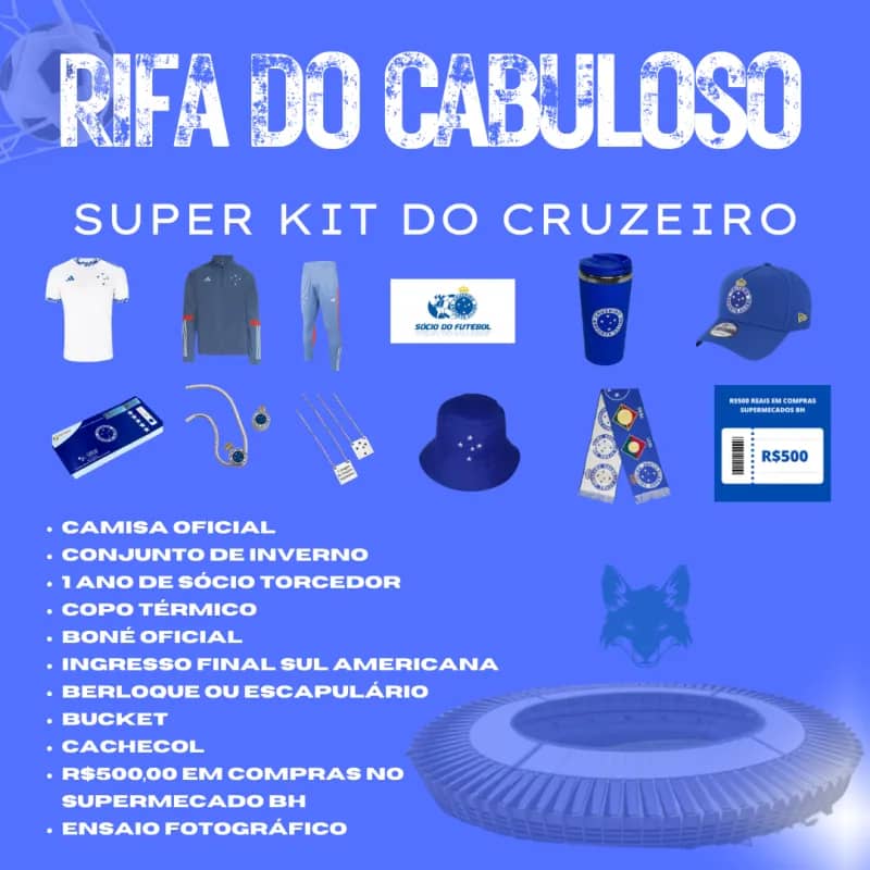 Imagem da campanha SUPER RIFA DO CABULOSO + SORTEIO GRÁTIS DE UMA CAMISA OFICIAL MOLDURADA E AUTOGRAFADA PELO MATHEUS PEREIRA !