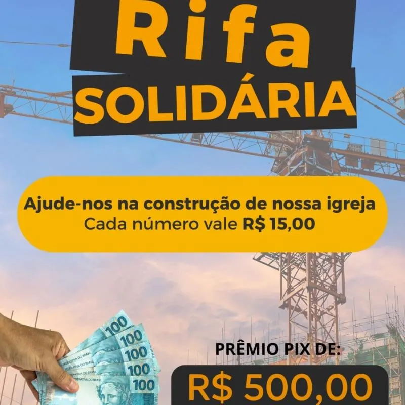 Imagem da campanha Rifa Solidária - ICB Taboão