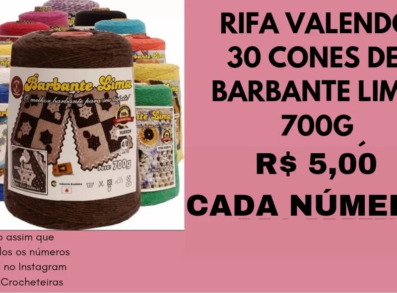 Imagem da campanha 30 cones de Barbantes Lima