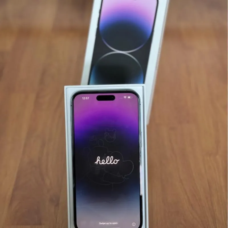 Imagem da campanha iPhone 14 pro Max 256 Gb ou 4 mil no Pix