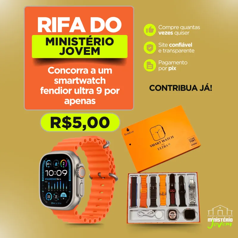 Imagem da campanha Rifa do Ministério Jovem São Francisco