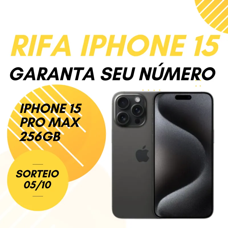 Imagem da campanha Iphone 15 pro Max 256GB
