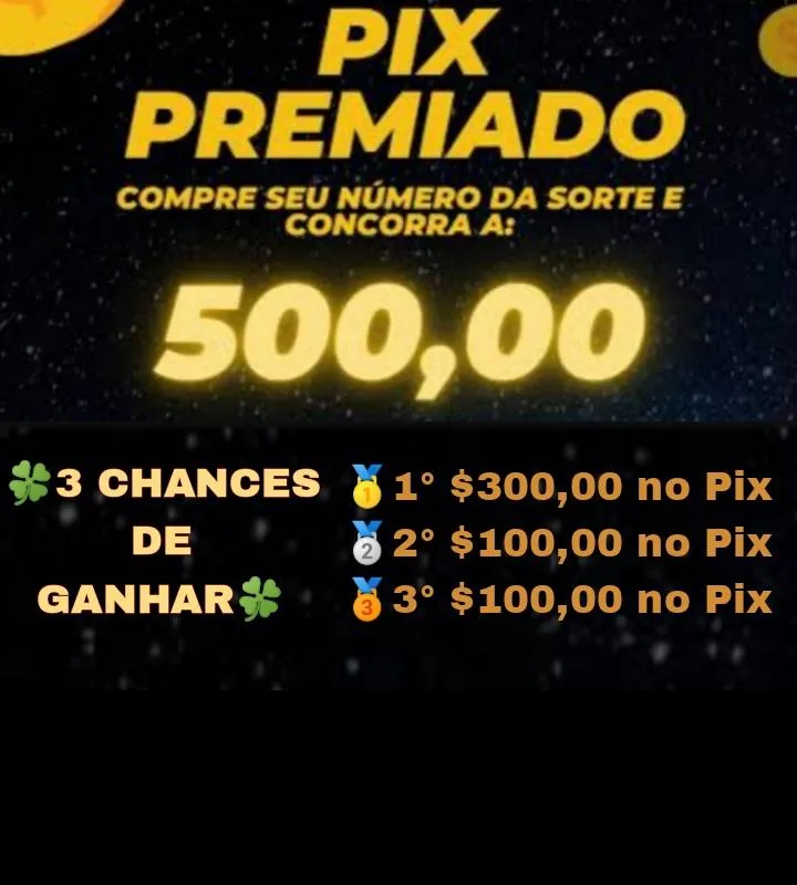 Imagem da campanha Pix Premiado