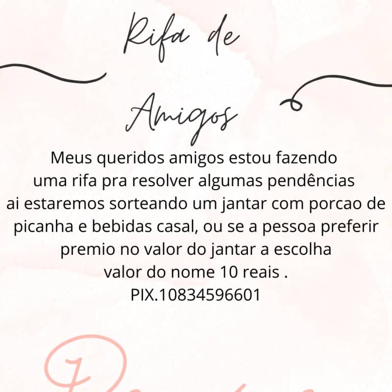 Imagem da campanha Rifa de amigos