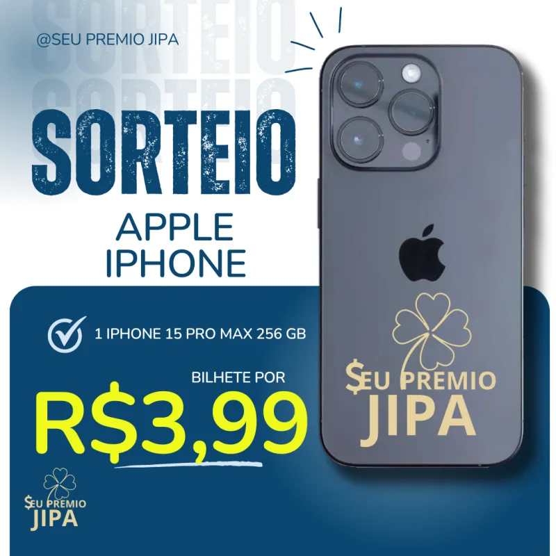 Imagem da campanha SORTEIO DE UM IPHONE 15 PRO MAX