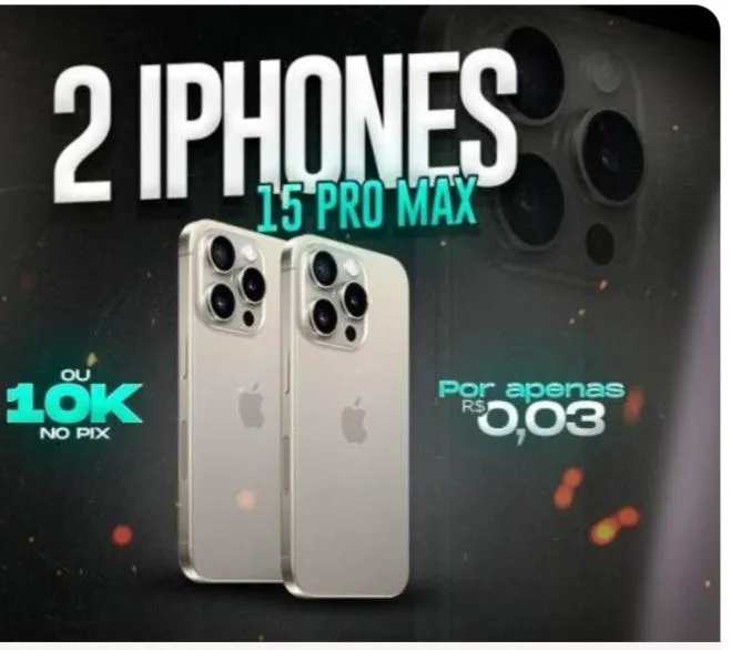 Imagem da campanha 2 iPhone ou 10k na conta