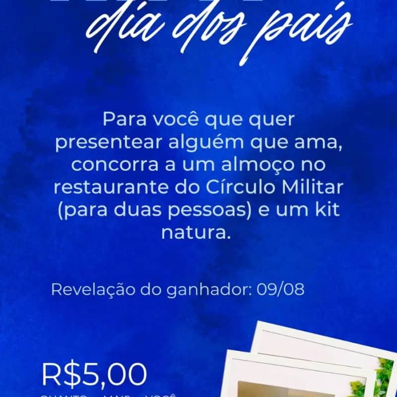 Imagem da campanha Rifa de dia dos pais!