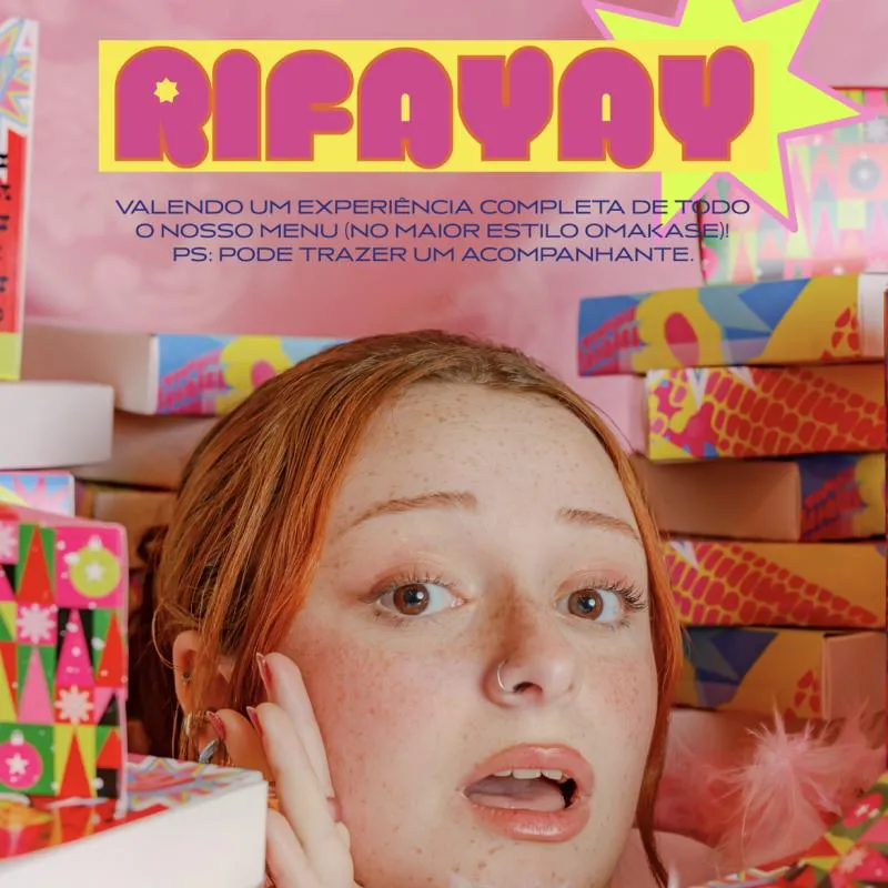 Imagem da campanha RIFA YAY OMAKASE