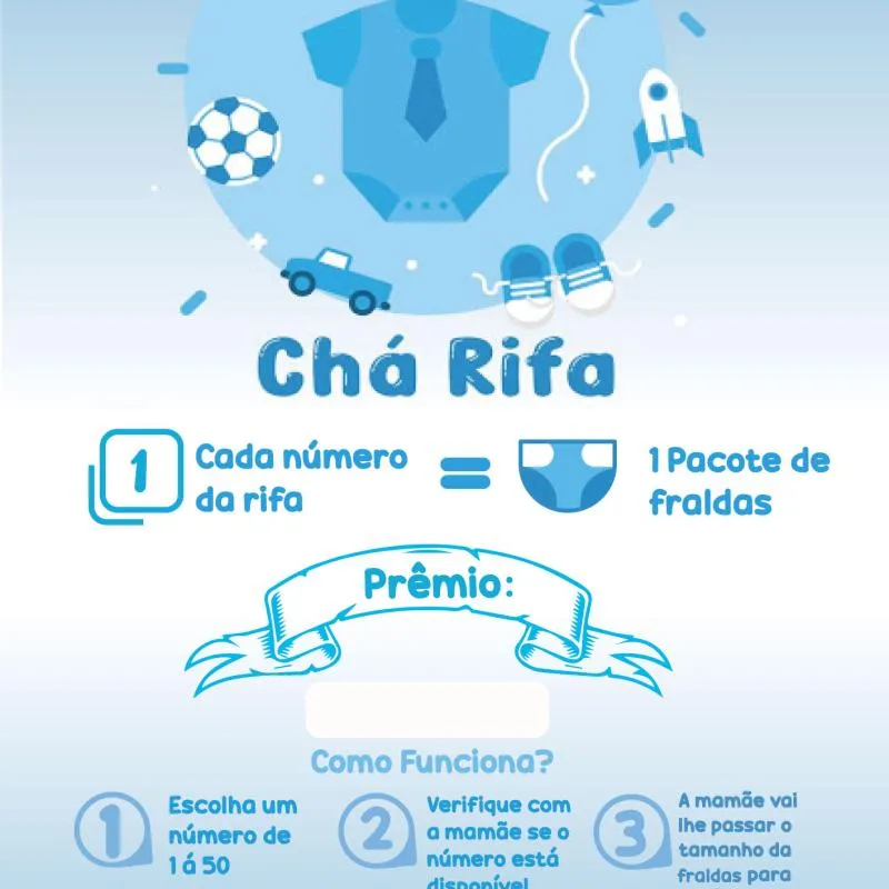 Imagem da campanha Chá Rifa