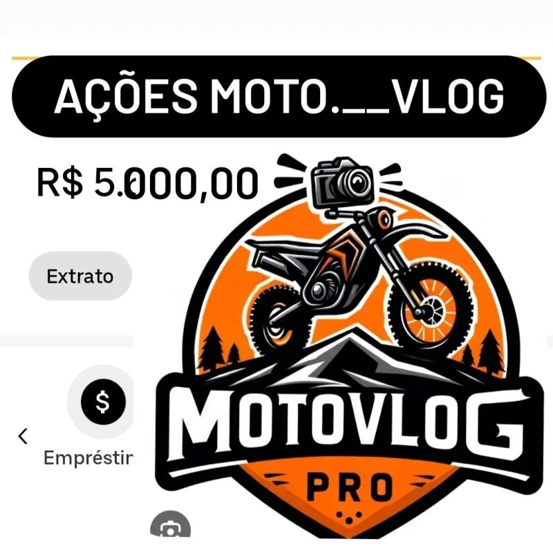 Imagem da campanha Ações do moto.__Vlog valendo $5.000 mil
