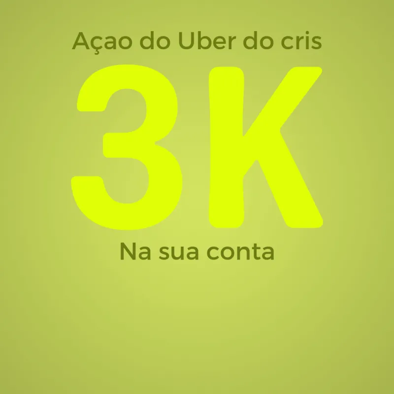 Imagem da campanha 3000 reais na sua conta, por apenas 0.5 centavos