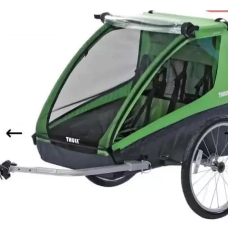 Imagem da campanha Trailer Thule para Pet e crianças