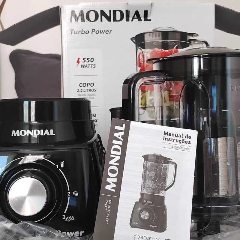 Imagem da campanha Liquidificador turbo power mondial novo