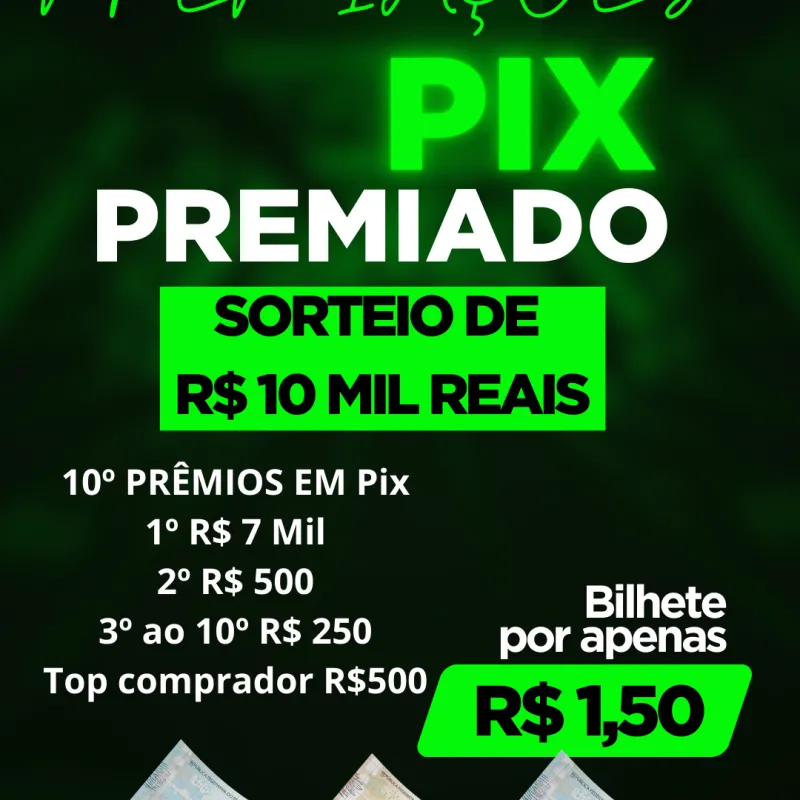 Imagem da campanha 1º EDIÇÃO MX PREMIAÇÕES Sorteio de 10k em prêmio