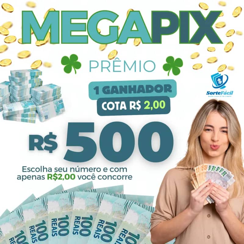 Imagem da campanha PIX 500 | Edição 082024/010