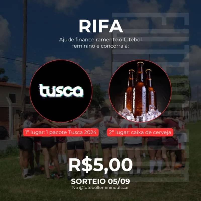 Imagem da campanha Ajude futebol feminino