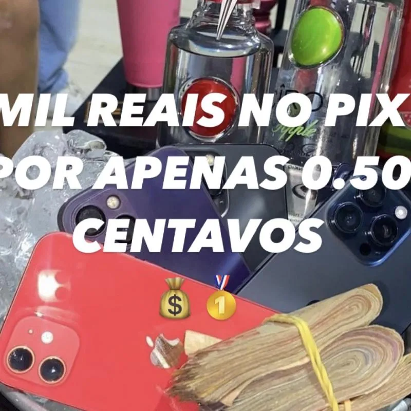 Imagem da campanha MIL NO PIX POR APENAS 0,50 centavos