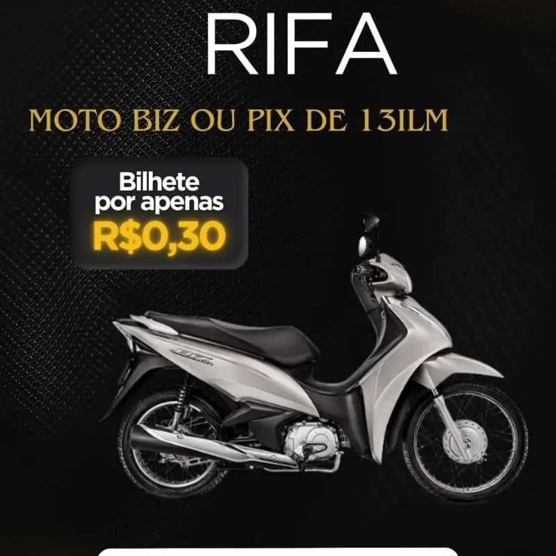 Imagem da campanha Honda Biz 110 ou R$ 13k