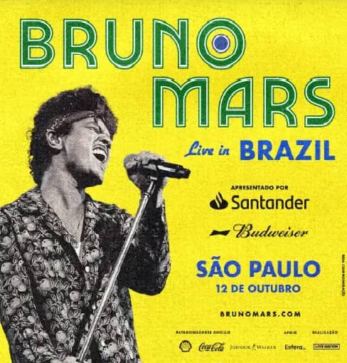 Imagem da campanha Bruno Mars