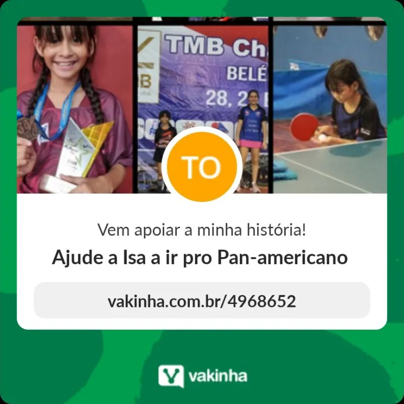 Imagem da campanha Rifa da Isa