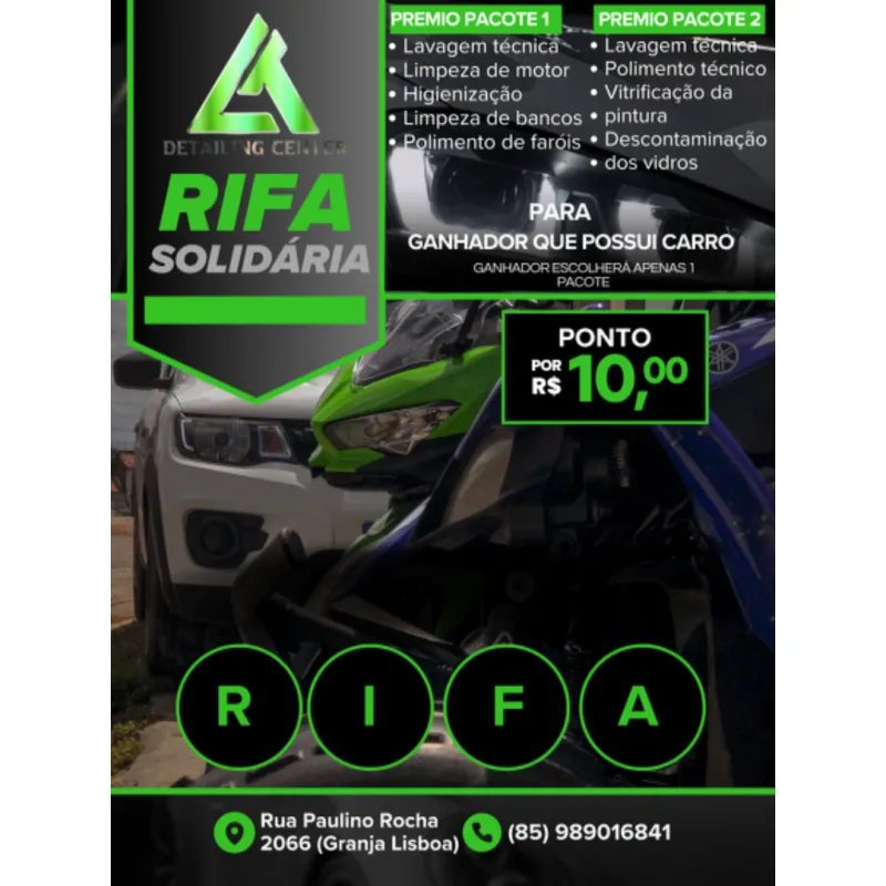 Imagem da campanha SORTEIO LT DETAILINGCENTER