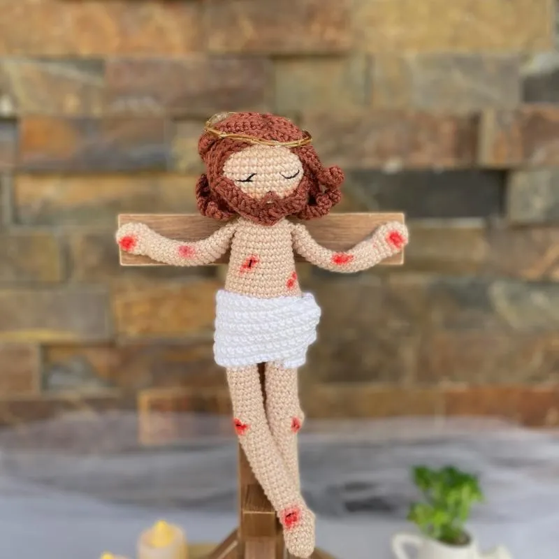 Imagem da campanha Jesus Na Cruz - Amigurumi