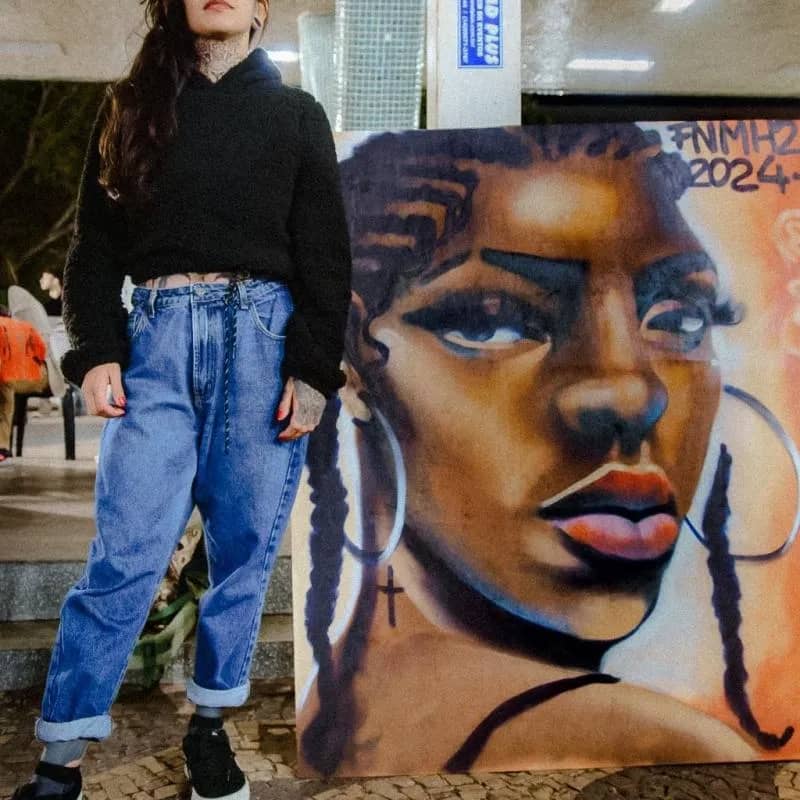 Imagem da campanha Tela Autoral do Fórum Nacional de Mulheres no Hip Hop - Edição Botucatu