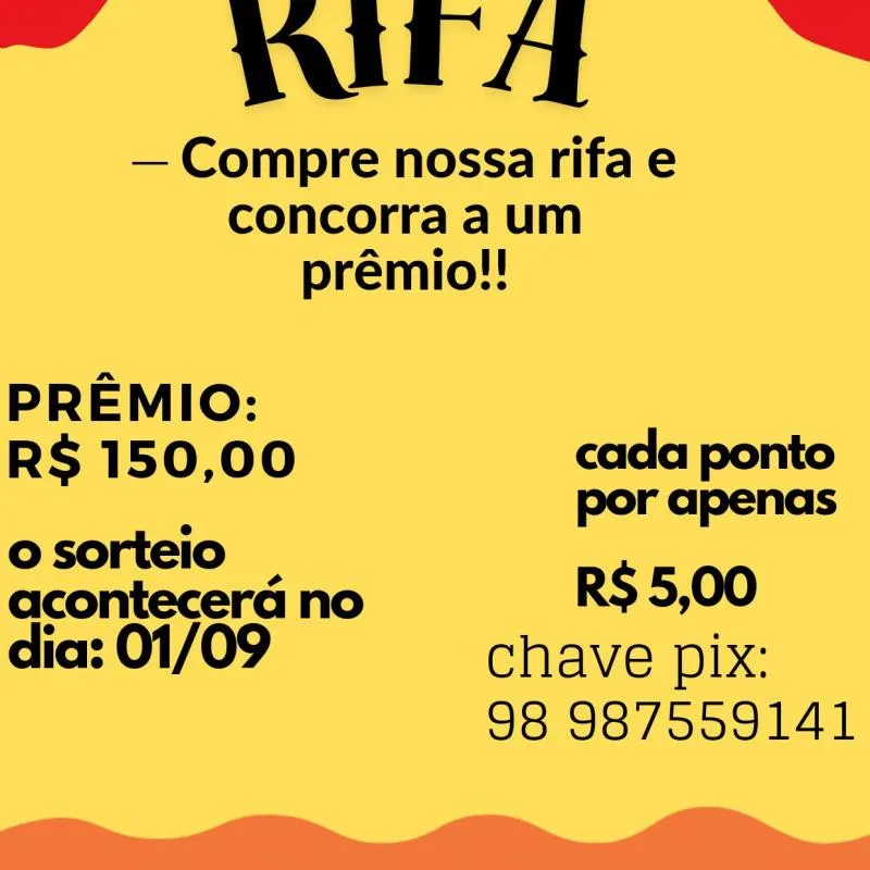 Imagem da campanha Rifa de 150 Reais