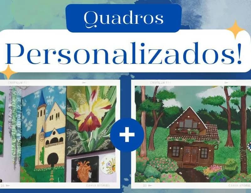 Imagem da campanha Dois quadros personalizados ou 100 reais no Pix