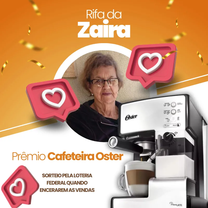 Imagem da campanha RIFA DA ZAIRA