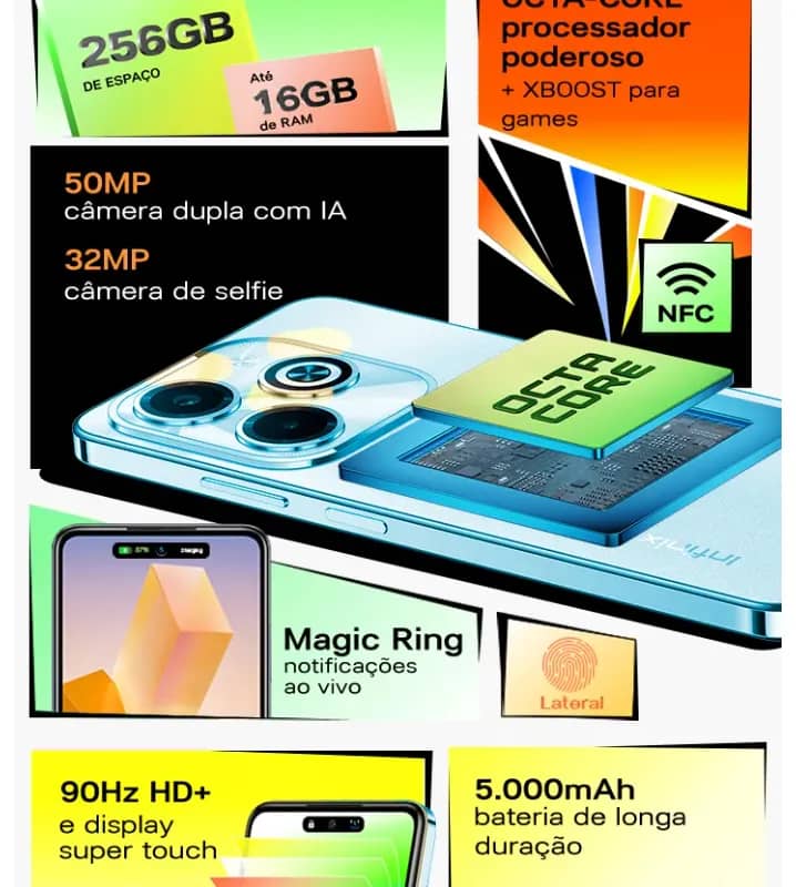 Imagem da campanha INFINIX HOT 40i