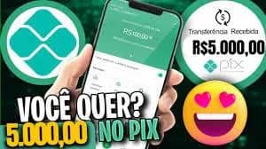 Imagem da campanha Pix de 5.000,00 na sua conta