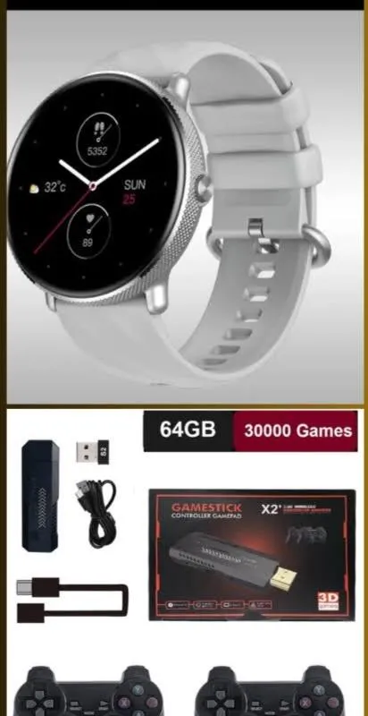 Imagem da campanha Smartwatch ZEBLAZE GTR 3 Pro + Game Stick GD plus