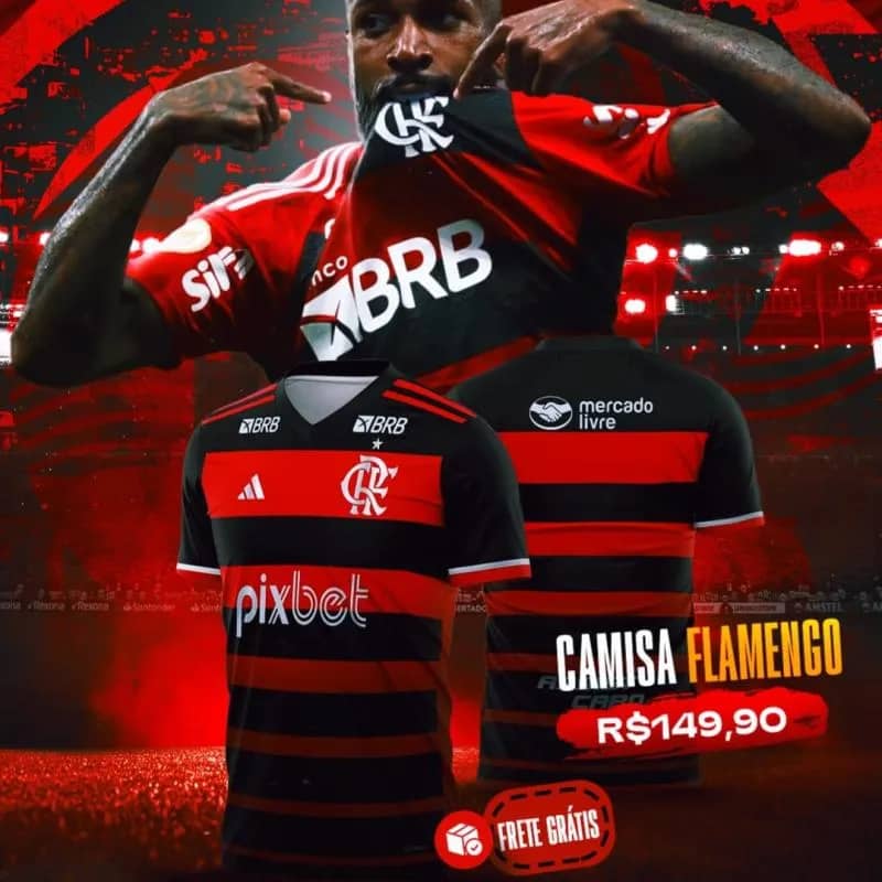 Imagem da campanha Camisa de Time ou 100 no pix