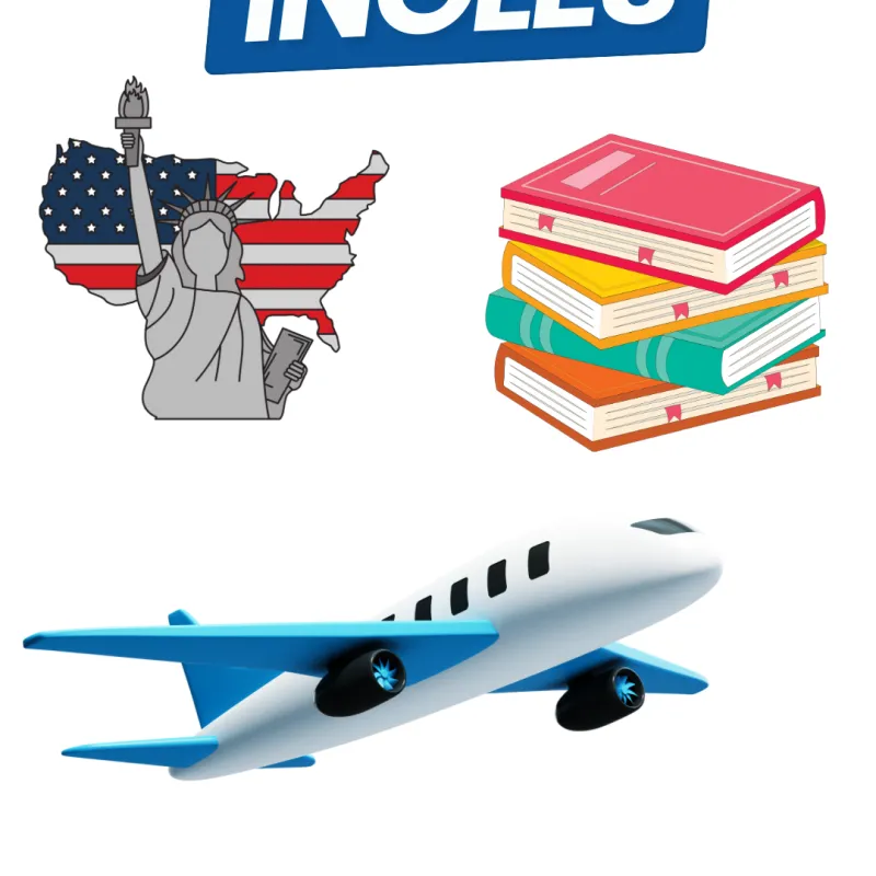 Imagem da campanha 1 ano de curso de inglês + 2 livros didáticos