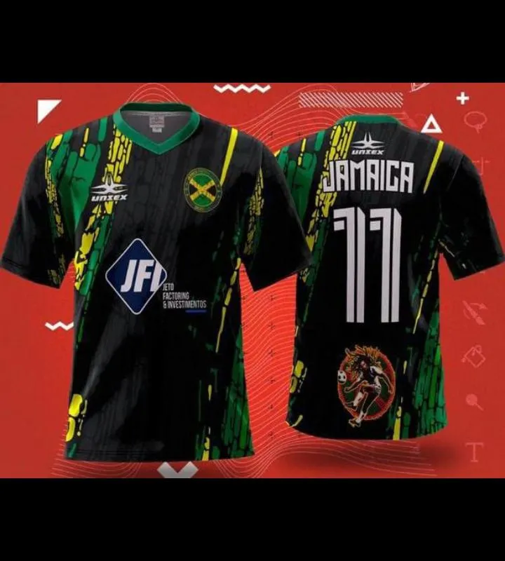 Imagem da campanha Camisa do jamaica Modelo Jogador