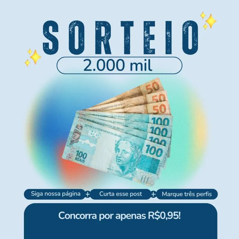 Imagem da campanha 2 mil da sorte