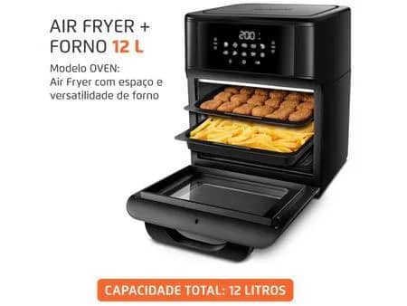 Imagem da campanha Uma Fritadeira Elétrica sem Óleo/Air Fryer Mondial Forno Oven AFON-12L-FB Preta 12L ou R$500,00 no pix