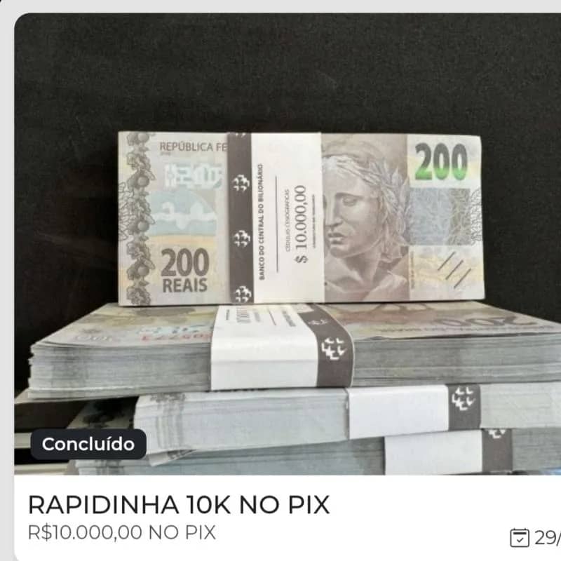 Imagem da campanha RAPIDINHA 10K SO 3 CENTAVOS