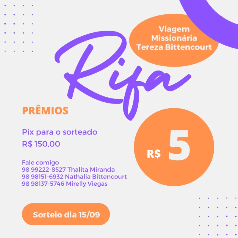 Imagem da campanha VIAGEM MISSIONÁRIA