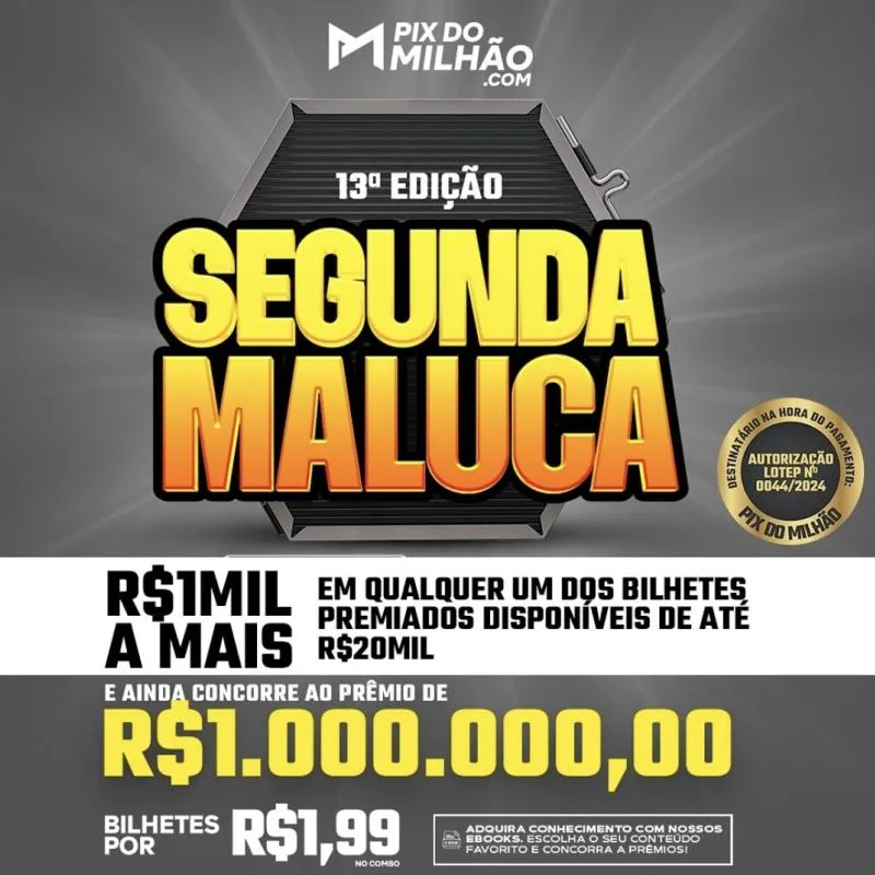 Imagem da campanha Vem aí… R$ 1 MILHÃO na sua vida.