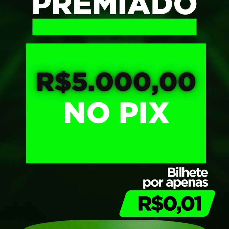 Imagem da campanha 5.000,00 no PIX por apenas 0,01