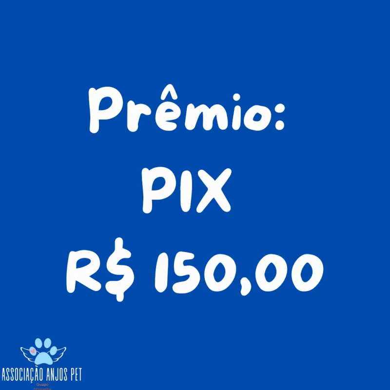 Imagem da campanha Rifa Solidária Associação Anjos Pet
