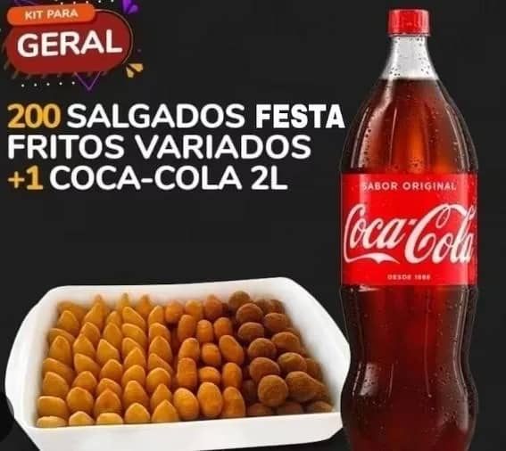 Imagem da campanha Salgadinhos da Mari- Combo Familia