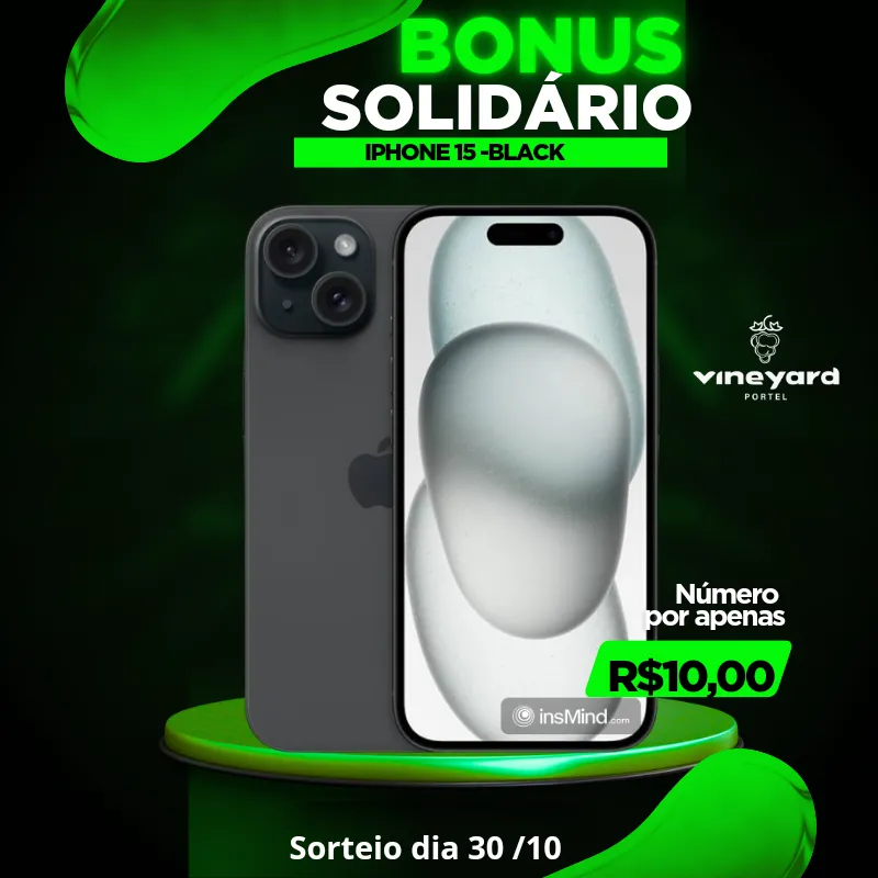 Imagem da campanha Bônus Solidário Vineyard