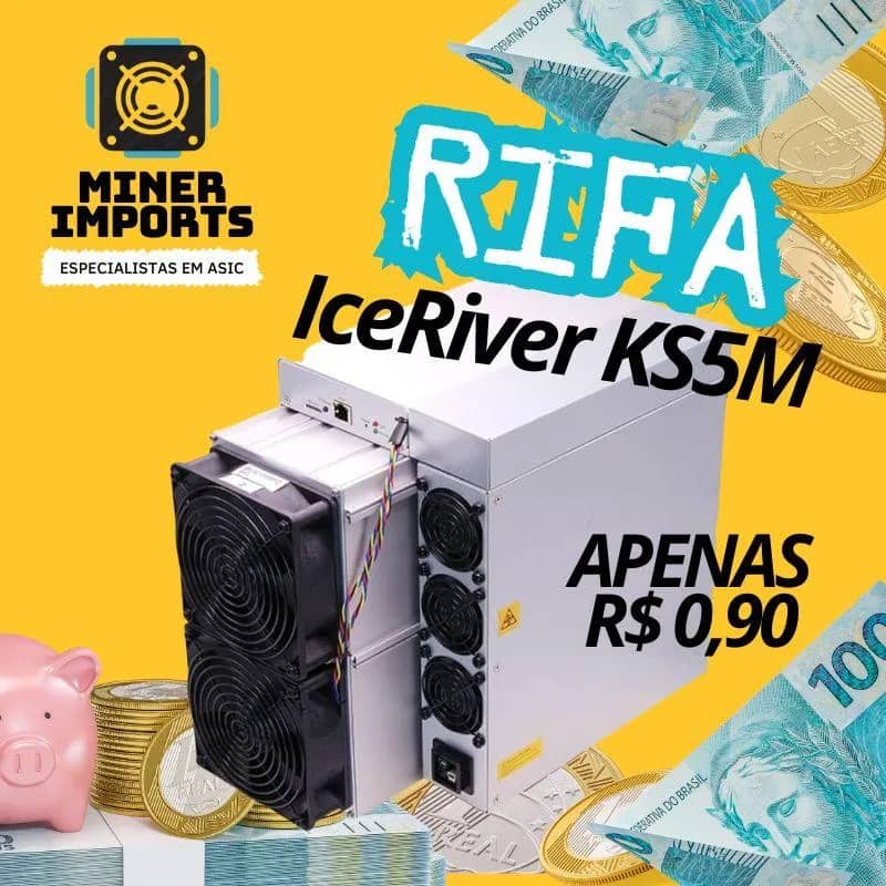 Imagem da campanha Minerador de CriptoMoeda IceRiver KS5M